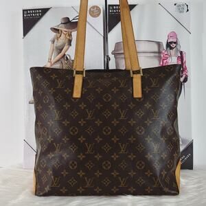 AUTHENTIC LOUIS VUITTON MONOGRAM CABAS MEZZO TOTE HANDBAG AR0082